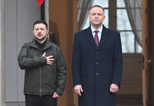 !!! NO RUSSIA AND POLAND !!! 19.12.2025 WARSZAWA WIZYTA PREZYDENTA UKRAINY W POLSCE December 19, 2025, Warsaw - Visit of the President of Ukraine to Poland Meeting between Volodymyr Zelensky and Polish President Karol Nawrocki SPOTKANIE WOLODYMYR ZELENSKI KAROL NAWROCKI W PALACU PREZYDENCKIM FOT DAMIAN BURZYKOWSKI NEWSPIX.PL NEWSPIX.PL --- newspix.pl 