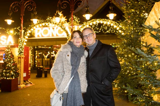 Roncalli Weihnachtscircus, Show und Promis im Tempodrom, Berlin, 19.12.2025 Gerit Kling mit Ehemann Wolfram Becker bei der Premiere des 21. Original Roncalli Weihnachtscircus im Berliner Tempodrom am 19.12.2025. Berlin Tempodrom Copyright: xBenxKriemannx