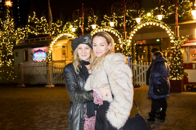 Roncalli Weihnachtscircus, Show und Promis im Tempodrom, Berlin, 19.12.2025 Jeanette Hain und Lisa Maria Potthoff bei der Premiere des 21. Original Roncalli Weihnachtscircus im Berliner Tempodrom am 19.12.2025. Berlin Tempodrom Copyright: xBenxKriemannx