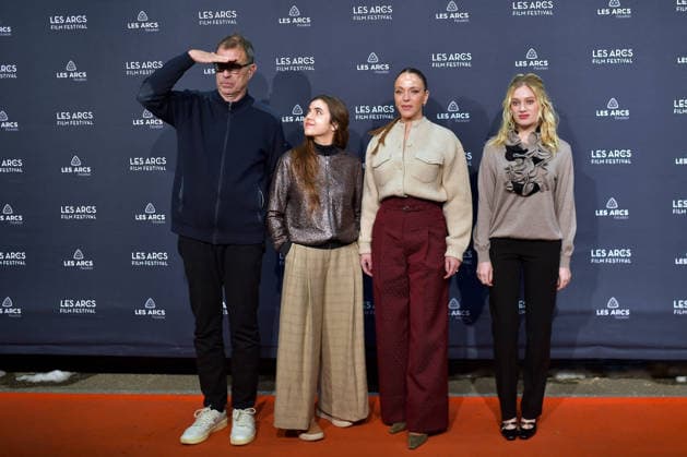 Closing Ceremony - Les Arcs Film Festival. FC LES ARCS, FRANCE - DECEMBER 19 Jury members Dominik Moll, Dom La Nena, Monia Chokri and Nadia Tereszkiewicz attends the Closing Ceremony during Les Arcs Film Festival on December 20, 2025 in Les Arcs, France..Photo by Franck Castel ABACAPRESS.COM Les Arcs France  Copyright: xCastelxFranck ABACAx