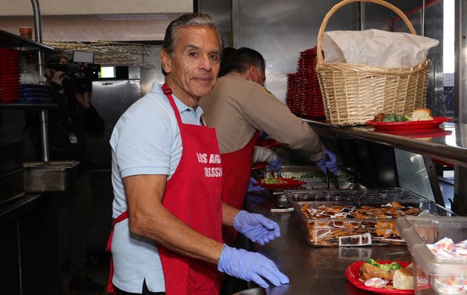 19 December 2025 - Los Angeles, California - Antonio Villaraigosa. Hope The Mission And Los Angeles Mission Host Annual Christmas Celebration On Skid Row held at Los Angeles Mission in Los Angeles. Photo Copyright: xAdMediax MediaPunchx