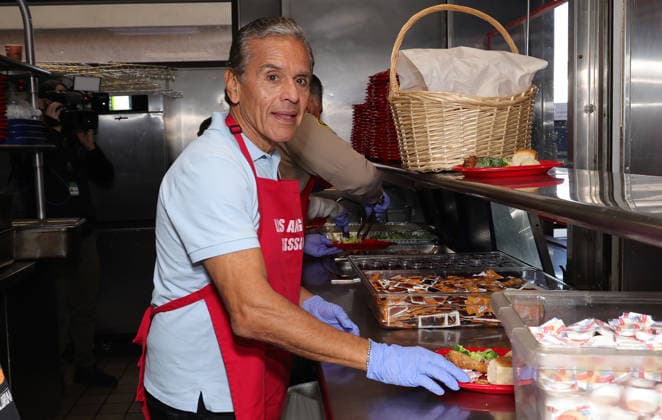 19 December 2025 - Los Angeles, California - Antonio Villaraigosa. Hope The Mission And Los Angeles Mission Host Annual Christmas Celebration On Skid Row held at Los Angeles Mission in Los Angeles. Photo Copyright: xAdMediax MediaPunchx