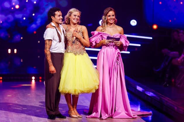 Finale i Skal vi danse Oslo 20251220. Tale Torp Torjussen sammen med Antonio Careri under finalen i Skal vi danse 2025. Foto: Jonas Been Henriksen NTB Oslo Norge Zr5eh_-OE34 EDITORIAL USE ONLY Ref:_ENTZr5eh_-OE34.jpg Copyright: xJonasxBeenxHenriksenx xNTBx
