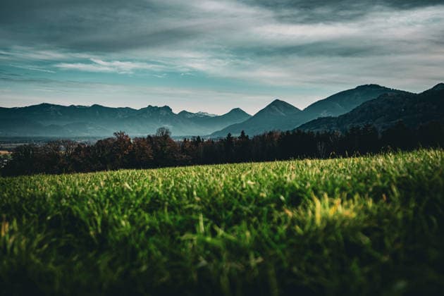 Blick auf die Alpen in der Nähe von Bad Feilnbach *** View at the Alps in the Proximity from Bathroom Feilnbach 1047101678