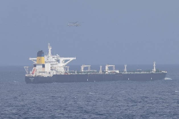 Members of the U.S. Coast Guard, backed by the Department of War, seized the Panamanian-flagged Motor Tanker Centuries in the southern Caribbean on Saturday, December 20, 2025, which is suspected of carrying Venezuelan oil subject to U.S. sanctions. Photo via U.S. Department of Homeland Security  WAX2025122003 DEPARTMENTxOFxHOMELANDxSECURITY