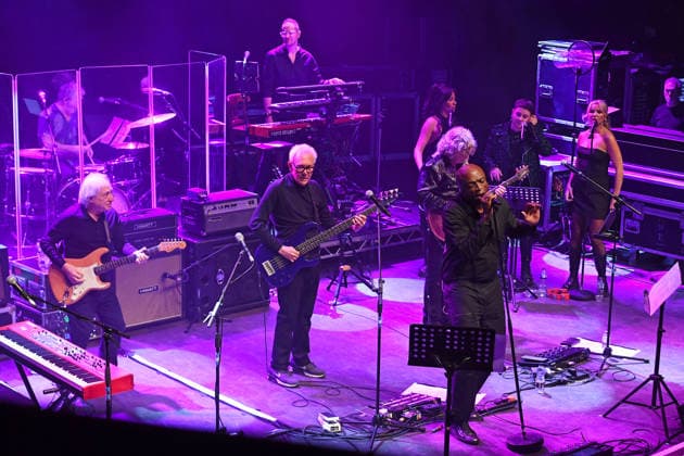 Trevor Horn and his Band performing at Shepherd™s Bush Empire LONDON, ENGLAND - DECEMBER 20: Seal on stage with Lol Creme and Trevor Horn of ™Trevor Horn and his Band™ performing at Shepherd™s Bush Empire on December 20, 2025 in London, England. CAP MAR MAR Great Britain Copyright: xMartinxHarris CapitalxPicturesx