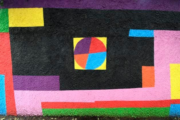 December 21, 2025, Rome, Rome, Italy: The new mural by Geometric Bang (Mattia Botta) on Via del Porto Fluviale in Ostiense. Rome, Italy 22 December 2025 Rome Italy  - ZUMAa289 20251221_zia_a289_091 Copyright: xMimmoxFrassinetix