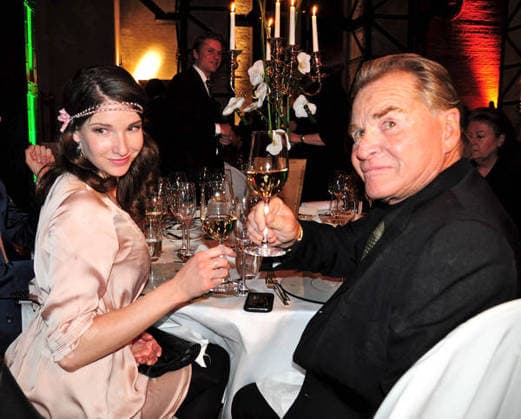 Mandarin Oriental Dinner in Berlin Sophie Wepper, her father Fritz Wepper Mandarin Oriental Dinner at E-Werk - Internationale Tourismus Boerse (ITB), Berlin, Germany WENN 8456556.jpg