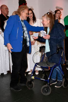 Frank Zander bei Frank Zanders 31. Weihnachtsfeier für Obdachlose und Bedürftige 2025 im Estrel Convention Center. Berlin, 22.12.2025