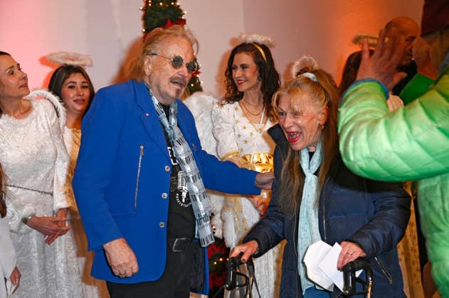 Frank Zander bei Frank Zanders 31. Weihnachtsfeier für Obdachlose und Bedürftige 2025 im Estrel Convention Center. Berlin, 22.12.2025