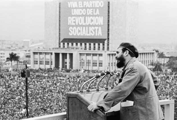 HAVANA, CUBA. January 1, 1964. Speech of Fidel Castro at the ceremonial meeting in Havana. TASS  31942230