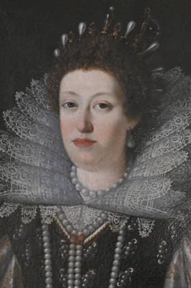 December 23, 2025, Florence, Italia, Italy: Palazzo Strozzi exhibits for the first time an original and previously unpublished portrait of the Florentine Diamond worn by Maria Magdalena of Austria. Florence, Dec 23rd 2025 Florence Italy  - ZUMAa289 20251223_zia_a289_003 Copyright: xAleandroxBiagiantix