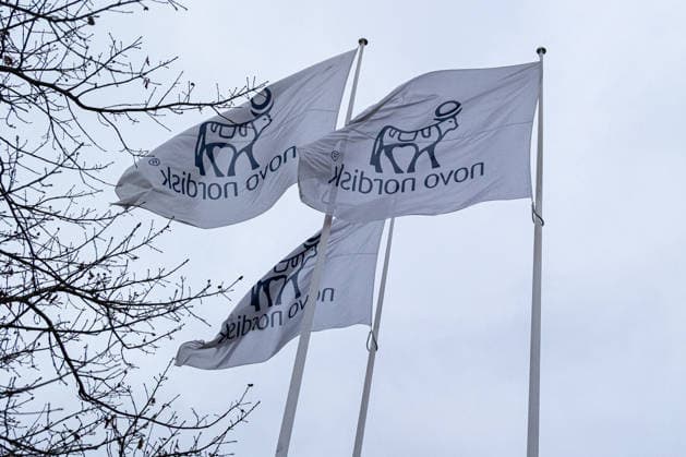 Novo Nordisk A S Headquarters In Bagsvaerd Flags with the logo of the pharmaceutical company Novo Nordisk flutter in front of its offices in Bagsvaerd, on the outskirts of Copenhagen, Denmark, on December 23, 2025. Bagsvaerd Denmark  Copyright: xKristianxTuxenxLadegaardxBergx originalFilename: berg-novonord251223_npHUw.jpg
