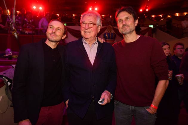 Lukas Verhoeven, Friedrich von Thun und Simon Verhoeven Premiere Winterspielzeit 2025 Circus Krone Ich. Du, Wir. Krone Manege Kronebau München 25. Dezember 2025