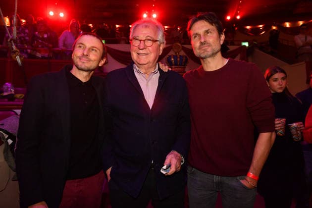 Lukas Verhoeven, Friedrich von Thun und Simon Verhoeven Premiere Winterspielzeit 2025 Circus Krone Ich. Du, Wir. Krone Manege Kronebau München 25. Dezember 2025