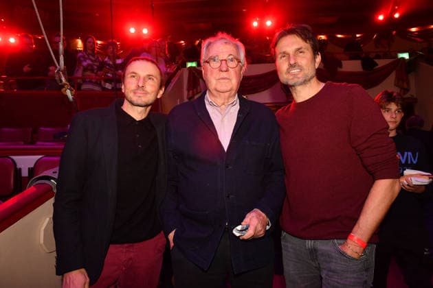 Lukas Verhoeven, Friedrich von Thun und Simon Verhoeven Premiere Winterspielzeit 2025 Circus Krone Ich. Du, Wir. Krone Manege Kronebau München 25. Dezember 2025