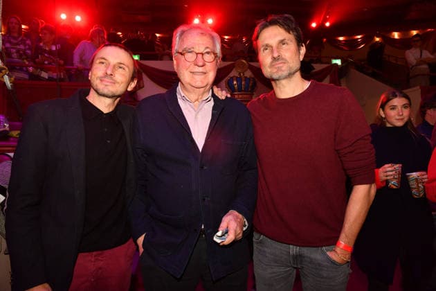 Lukas Verhoeven, Friedrich von Thun und Simon Verhoeven Premiere Winterspielzeit 2025 Circus Krone Ich. Du, Wir. Krone Manege Kronebau München 25. Dezember 2025