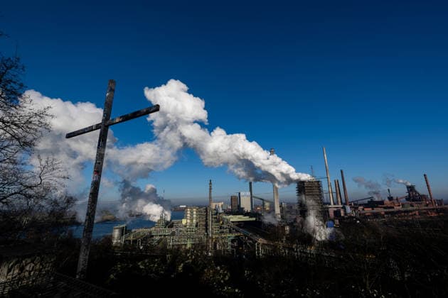 Duisburg Thyssenkrupp Stahlwerk Schwelgern Blick auf das Stahlwerk Schwelgern von Thyssenkrupp in Duisburg, 26.12.2025. Copyright: xEibner-Pressefoto FlorianxWiegandx EP_FWD