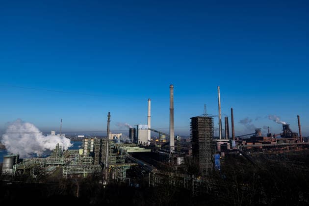 Duisburg Thyssenkrupp Stahlwerk Schwelgern Blick auf das Stahlwerk Schwelgern von Thyssenkrupp in Duisburg, 26.12.2025. Copyright: xEibner-Pressefoto FlorianxWiegandx EP_FWD