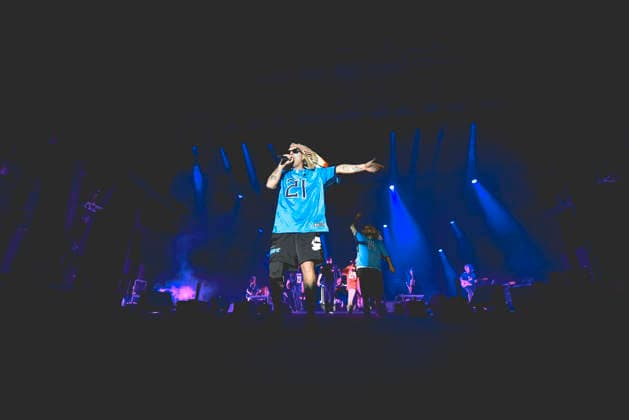 December 28, 2025, Napoli, Italy: Italian rapper Clemente Maccaro better known as Clementino performs live at PalaPartenope during his Tour 2025 in Napoli. Napoli Italy - ZUMAs197 20251228_aaa_s197_171 Copyright: xPaolaxVisonex