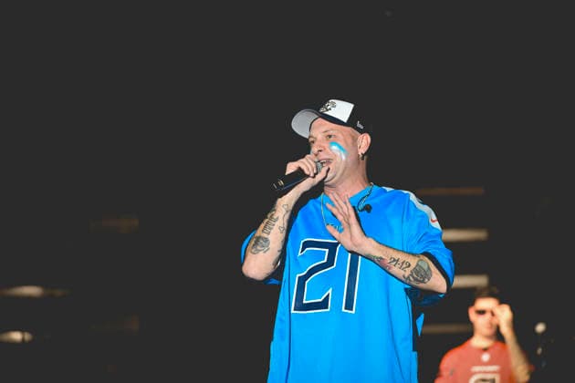 December 28, 2025, Napoli, Italy: Italian rapper Clemente Maccaro better known as Clementino performs live at PalaPartenope during his Tour 2025 in Napoli. Napoli Italy - ZUMAs197 20251228_aaa_s197_176 Copyright: xPaolaxVisonex