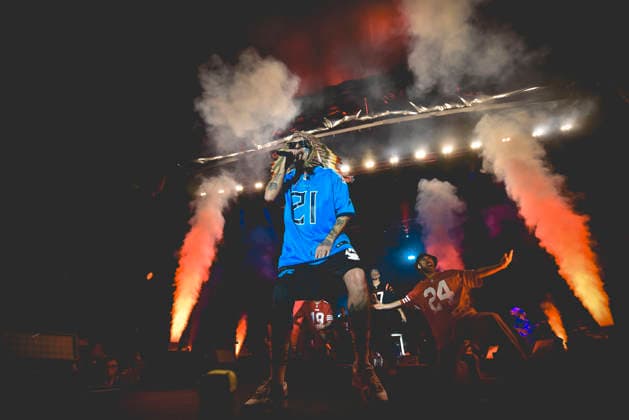 December 28, 2025, Napoli, Italy: Italian rapper Clemente Maccaro better known as Clementino performs live at PalaPartenope during his Tour 2025 in Napoli. Napoli Italy - ZUMAs197 20251228_aaa_s197_182 Copyright: xPaolaxVisonex