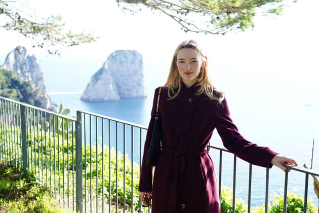 Capri Hollywood actress Alanah Bloor from the series Sandokan with her boyfriend Fred Topping in Capri to receive the Capri Hollywood award.  Copyright: xEUGENIOxBLASIOx xipa-agency.netx xIPA eugenioxblasiox IPA_Agency_IPA69538858
