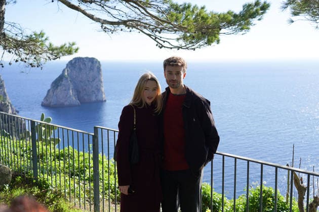 Alanah Bloor with Fred Topping in Capri - Italy Capri Hollywood actress Alanah Bloor from the series Sandokan with her boyfriend Fred Topping in Capri to receive the Capri Hollywood award. , on December 29, 2025, in Capri, Italy. Photo by Eugenio Blasio IPA ABACAPRESS.COM Capri Italy  Copyright: xIPA ABACAx