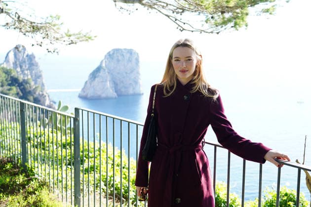 Capri Hollywood actress Alanah Bloor from the series Sandokan with her boyfriend Fred Topping in Capri to receive the Capri Hollywood award.  Copyright: xEUGENIOxBLASIOx xipa-agency.netx xIPA eugenioxblasiox IPA_Agency_IPA69539005