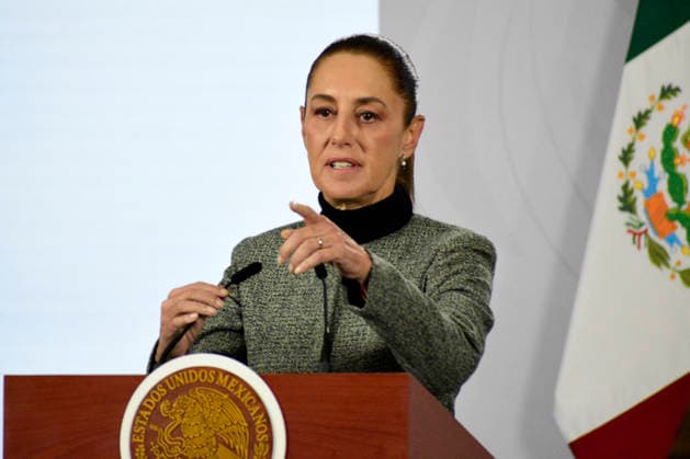Mexico™s President Claudia Sheinbaum News Conference Mexican President Claudia Sheinbaum Pardo speaks during a press conference at the National Palace. on December 29, 2025, in Mexico City, Mexico. (Photo by Luis Barron Eyepix Group) Copyright: xLuisxBarronx xEyepixxGroupx LB_29122025_174323