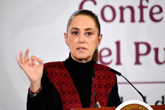 Mexico™s President Claudia Sheinbaum News Conference Mexican President Claudia Sheinbaum Pardo speaks during a news conference about comprehensive care for the victims and those injured in the Interoceanic Train derailment in the state of Oaxaca, at the National Palace. on December 30, 2025, in Mexico City, Mexico. (Photo by Luis Barron Eyepix Group) Copyright: xLuisxBarronx xEyepixxGroupx LB_30122025_174411