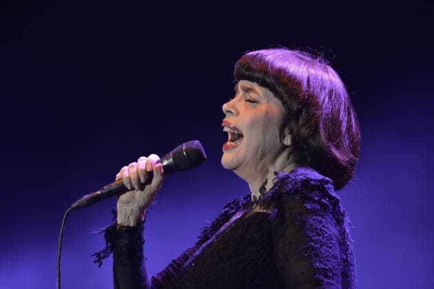 Byblos International Festival in Lebanon BYBLOS, LEBANON - JULY 30: French singer Mireille Mathieu performs on stage during her concert within Byblos International Festival in Lebanon on July 30, 2015. Lebanon World. Editorial use only. Please get in touch for any other usage.  Copyright: x2025xAnadoluxRatibxAlxSafadix