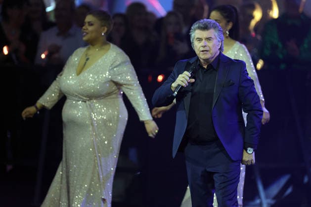 Silvester-Schlagerboom 2026 live Die Wunderlichtershow Andy Borg (österreichischer Schlagersänger und Fernsehmoderator). Silvester-Schlagerboom 2026 am 31. Dezember 2025 in der Basketballarena des FC Bayern München, BMW Park München.