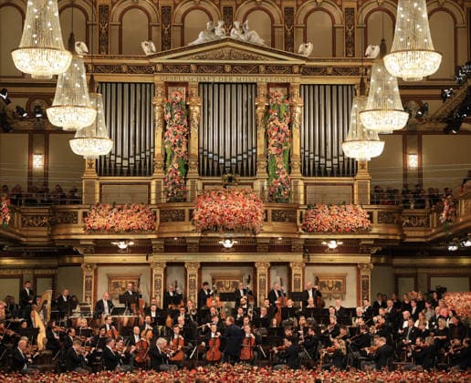 (260101) -- VIENNA, Jan. 1, 2026 -- The Vienna Philharmonic Orchestra performs under the baton of conductor Yannick Nezet-Seguin during the 2026 Vienna Philharmonic New Year s Concert in Vienna, Austria, Jan. 1, 2026. ( The Vienna Philharmonic Orchestra Handout via Xinhua) AUSTRIA-VIENNA-NEW YEAR-CONCERT DieterxNagl 