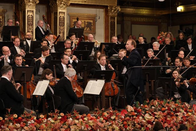 (260101) -- VIENNA, Jan. 1, 2026 -- The Vienna Philharmonic Orchestra performs under the baton of conductor Yannick Nezet-Seguin during the 2026 Vienna Philharmonic New Year s Concert in Vienna, Austria, Jan. 1, 2026. ( Handout via Xinhua) AUSTRIA-VIENNA-NEW YEAR CONCERT DieterxNagl ThexViennaxPhilharmonicxOrchestra 