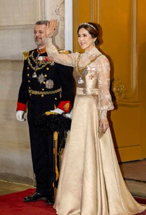 01-01-2026 Amalienborg Queen Mary and King Frederik arrive for the New Years reception at Christian palace in Copenhagen, Denmark. Â  Copyright: xPPEx