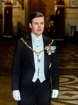 01-01-2026 Amalienborg Prince Christian arrive for the New Years reception at Christian palace in Copenhagen, Denmark. Â  Copyright: xPPEx