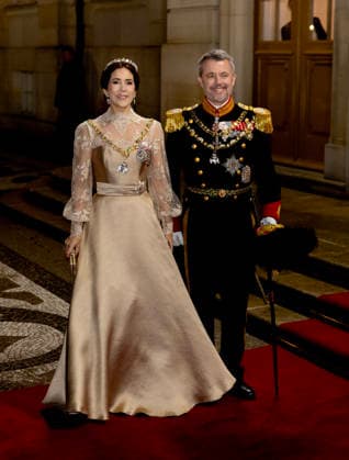 01-01-2026 Amalienborg Queen Mary and King Frederik arrive for the New Years reception at Christian palace in Copenhagen, Denmark. Â  Copyright: xPPEx