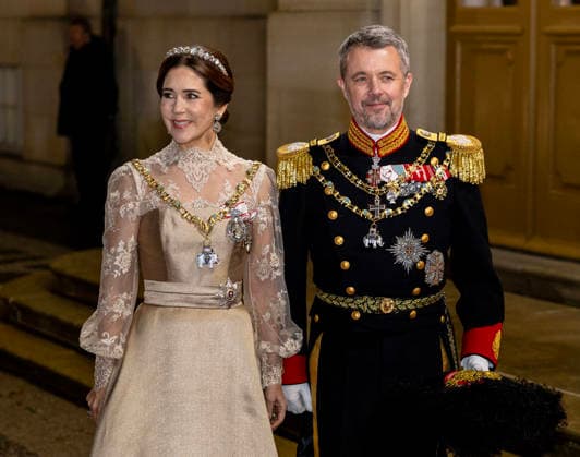 01-01-2026 Amalienborg Queen Mary and King Frederik arrive for the New Years reception at Christian palace in Copenhagen, Denmark. Â  Copyright: xPPEx