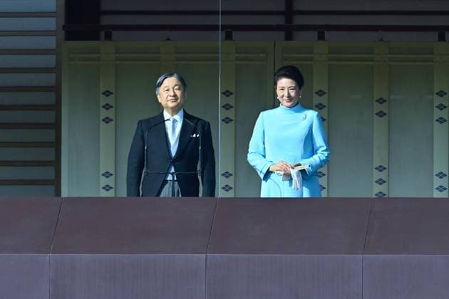 Emperor Naruhito new year public greeting in Tokyo TOKYO, JAPAN - JANUARY 2: Japan s Emperor Naruhito, Empress Masako and Princess Aiko appear on the palace balcony to greet well-wishers during the New Year’s general public greeting at the Imperial Palace in Tokyo, Japan on January 2, 2026. Thousands of people gathered to offer New Year wishes as the Imperial Family’s annual seasonal event drew large crowds. David Mareuil Anadolu Tokyo Japan. Editorial use only. Please get in touch for any other usage.  Copyright: x2026xAnadoluxDavidxMareuilx