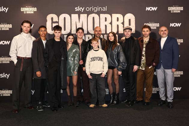 Rome, Barberini Cinema, photocall for the Sky series Gomorrah - The Origins. Pictured: Francesco Pellegrino, Junior Rancel Rodriguez Arcia, Fabiola Balestriere, Luca Lubrano, Antonio Incalza, Marco D Amore, Tullia Venezia, Antonio Del Duca, Flavio Furno, and Francesco Ghiaccio. Copyright: xMarcoxProvvisionatox xipa-agency.netx xMarcoxProvvisionatox IPA_Agency_IPA69625957