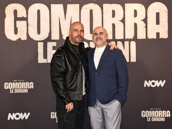 Rome, Barberini Cinema, photocall for the Sky series Gomorrah: The Origins. Pictured: Marco D Amore, Francesco Ghiaccio (directors)  Copyright: xMarcoxProvvisionatox xipa-agency.netx xMarcoxProvvisionatox IPA_Agency_IPA69625939