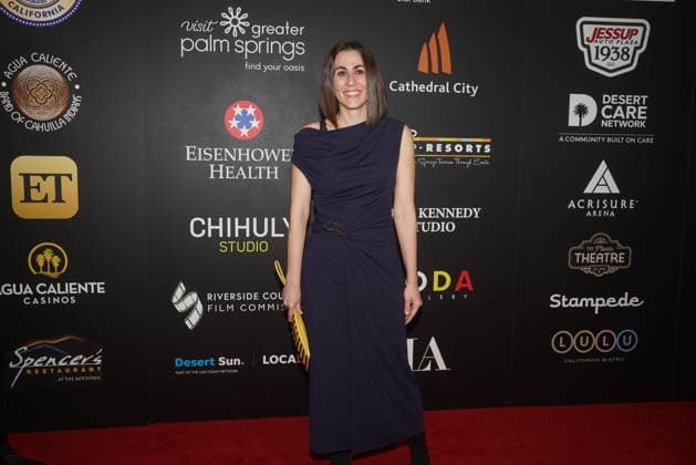 January 2, 2026, Palm Springs, California, USA: Script Consultant ELENI THEOU ( A Land Within ), arrives on the red carpet for the Opening Night screening of Calle Malaga Palm Springs USA - ZUMAp226 20260102_zep_p226_010 Copyright: xPatrickxPerezx