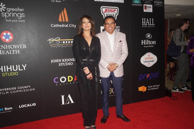 January 2, 2026, Palm Springs, California, USA: Director and screenwriter MARYAM TOUZAN and NACHHATTAR SINGH CHANDI arrive on the red carpet for the Opening Night screening of Calle Malaga Palm Springs USA - ZUMAp226 20260102_zep_p226_020 Copyright: xPatrickxPerezx