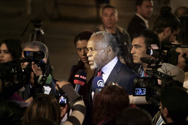 Closing Ceremony of the 25th Carthage Film Festival in Tunis TUNIS, TUNISIA- DECEMBER 6: Danny Glover (C) speaks to the press during the closing ceremony of the 25th Carthage Film Festival at the Tunis Theatre in Tunis, Tunis on December 6, 2014. Tunisia World. Editorial use only. Please get in touch for any other usage.  Copyright: x2025xAnadoluxNacerxTalelx