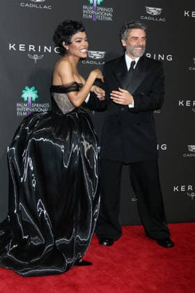 January 4, 2026, Palm Springs, Ca, USA: LOS ANGELES - JAN 3: Teyana Taylor, Oscar Isaac at 37th Palm Springs International Film Festival Gala at the Convention Center on January 3, 2026 in Palm Springs, CA Palm Springs USA - ZUMAb170 20260104_aap_b170_202 Copyright: xKayxBlakex