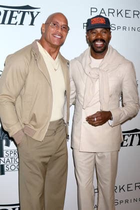 January 4, 2026, Palm Springs, Ca, USA: PALM SPRINGS - JAN 4: Dwayne Johnson, Colman Domingo at PSIFF Creative Impact Awards and 10 Directors to Watch Brunch at the Parker Palm Springs on January 4, 2026 in Palm Springs, CA Palm Springs USA - ZUMAnc22 20260104_zaa_nc22_272 Copyright: xKathyxHutchinsx