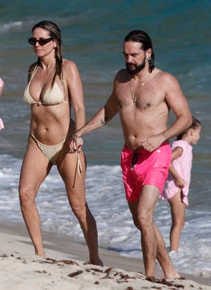 Heidi Klum And Tom Kaulitz Beachside - St Barths Heidi Klum and Tom Kaulitz seen enjoying the sun in Saint Barthelemy, France on January 4, 2026. Photo by ABACAPRESS.COM Saint Barthelemy France  Copyright: xABACAx