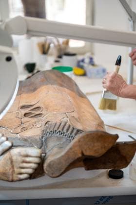 **NO WEB OR NEWSPAPERS ONLY FOR ITALY** Restoration of the Sarcophagus of the Etruscan Spouses at the National Etruscan Museum of Villa Giulia  Copyright: xRomax xipa-agency.netx xRomax IPA_Agency_IPA69712501