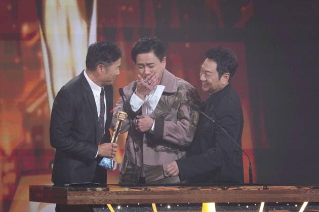 MACAO, CHINA - JANUARY 04: Actor Bosco Wong Chung-chak wins the Best Actor award at the TVB Anniversary Awards 2025 on January 4, 2026 in Macao, China.  Copyright: xVCGx 111613292506